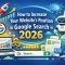 How to Increase Your Website’s Position in Google Search in 2026