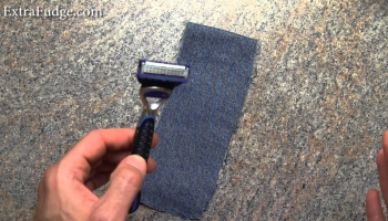 Como afiar e reutilizar uma lâmina de barbear descartável